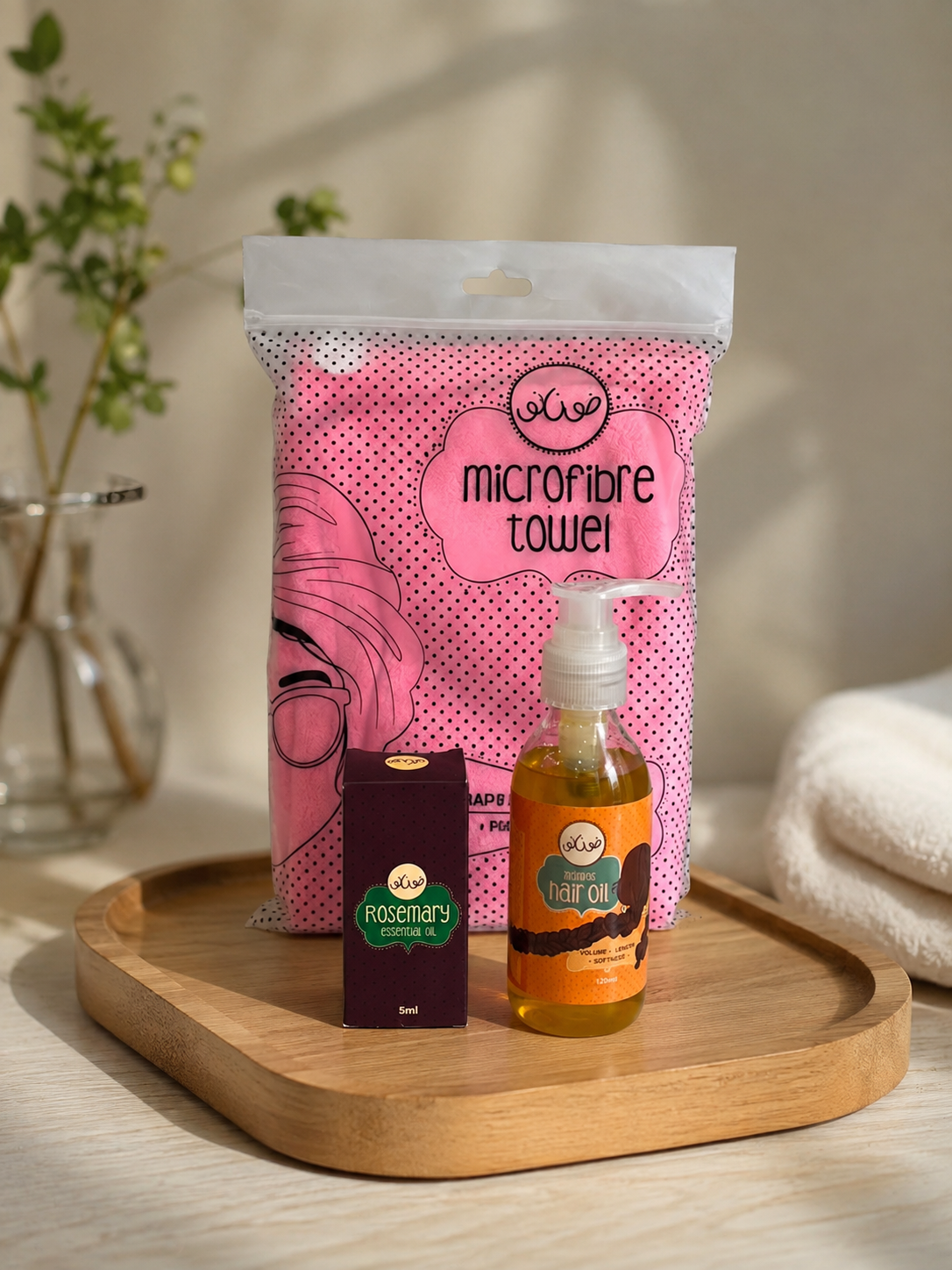 Root to Tip Rescue (Hair oil, towel, rosemary)